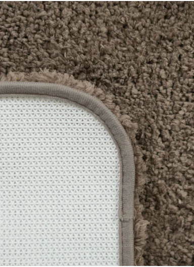 90x60cm Microfiber Floor Mat with Non-Slip Backing, Soft Bath &amp; Door Rug - Dark Brown