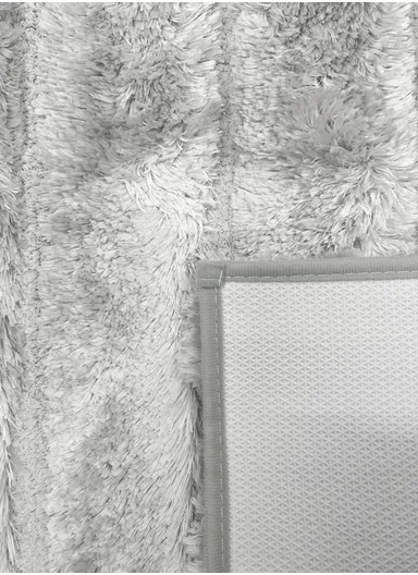 80×50 cm Bathroom Floor Mat, Soft Absorbent Rug with Non-Slip TPR Rubber Backing - Grey