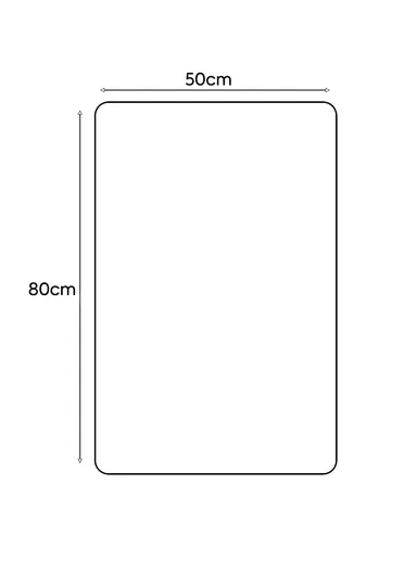 80×50 cm Bathroom Floor Mat, Soft Absorbent Rug with Non-Slip TPR Rubber Backing - Grey