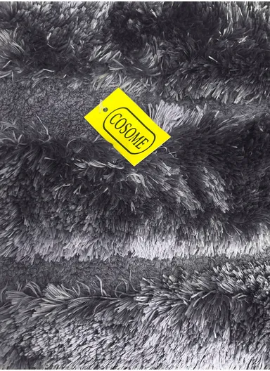 80×50 cm Bathroom Floor Mat, Soft Absorbent Rug with Non-Slip TPR Rubber Backing - Dark Grey