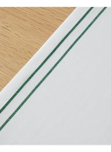 Ribbon Joy Polyester Runner 40x140 cm Green-White
