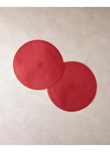 Red Year PP Set of 2 Placemats, 38 cm, Red