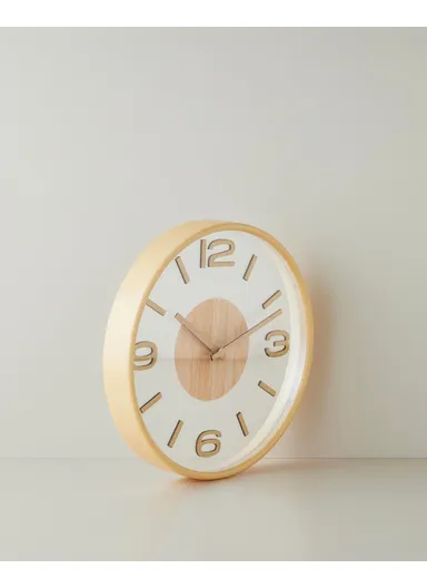 Cara Wall Clock 30 cm Cream