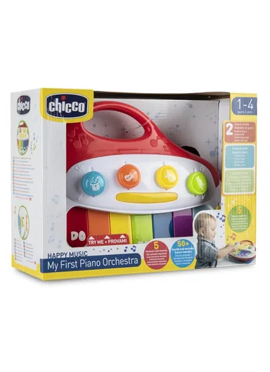 My First Piano for Kids, Easy-to-Grip Musical Toy, 7 Buttons, Lights, 2 Play Modes, Electronic, 1-4 Years