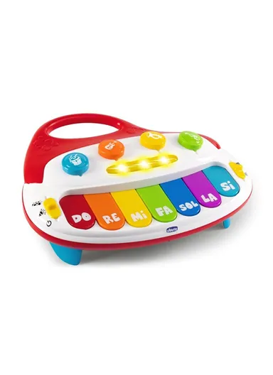 My First Piano for Kids, Easy-to-Grip Musical Toy, 7 Buttons, Lights, 2 Play Modes, Electronic, 1-4 Years
