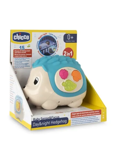 Hedgehog Day &amp; Night, Night Light &amp; Electronic Game with Illuminated Buttons for Babies