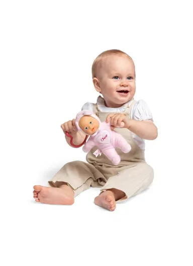 My First Doll, with heart-shaped ring, easy to grip, soft and light - Pink