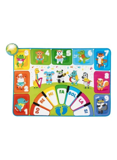 Musical Party Playmat, Free Play Mode and Quiz Mode, Lights and Sounds for 2-5 Years