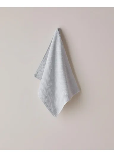 Twill Cotton Face Towel 50x70 cm Light Grey