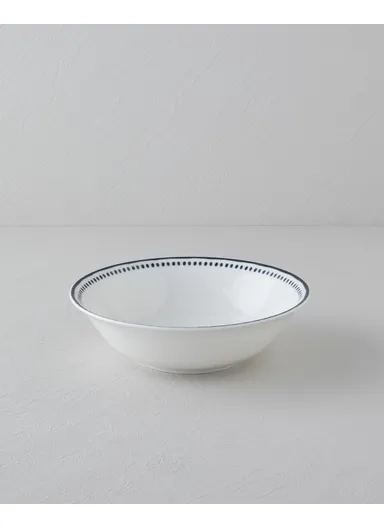 Monarch Porcelain Bowl 23 cm Black - White