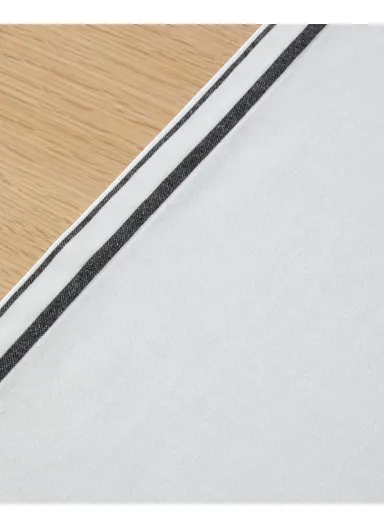 Arborelle Polyester Runner 40x140 cm Black - White