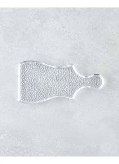 Soft Glass Serving Tray 18x9x1 cm Transparent