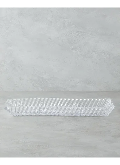 Aura Glass Serving Tray 40x14x4 cm Transparent