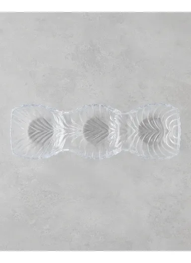 Luly Glass Serving Tray 38x13x7 cm Transparent