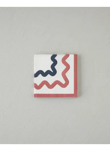 Retro Shapes 20-Pieces Pink Paper Napkins