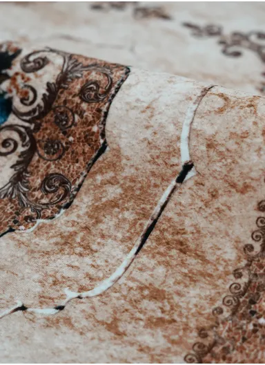 80x220cm Luxury Bohemian Hallway Runner Rug, Vintage Medallion Non-Slip Transitional Floor Carpet