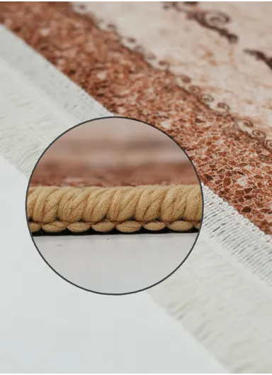 80x220cm Luxury Bohemian Hallway Runner Rug, Vintage Medallion Non-Slip Transitional Floor Carpet