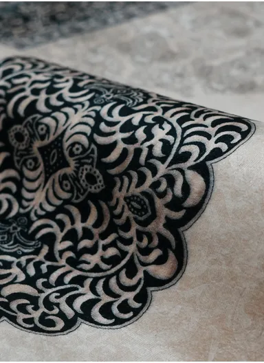 80x220cm Luxury Bohemian Hallway Runner Rug, Vintage Medallion Non-Slip Transitional Floor Carpet