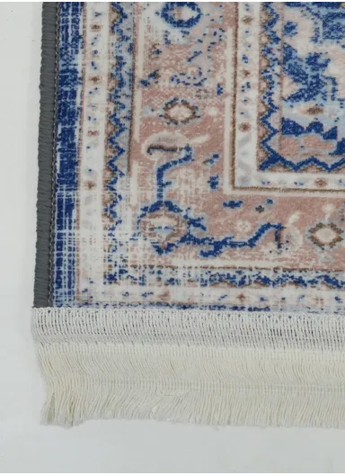 80x220cm Luxury Bohemian Hallway Runner Rug, Vintage Medallion Non-Slip Transitional Floor Carpet