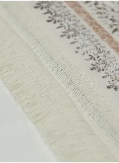 90x220cm Classic Medallion Carpet with Elegant Fringe Design