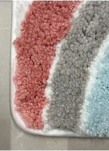 40×60cm Non-Slip Absorbent Bath Rug, Soft Plush Bathroom Floor Mat