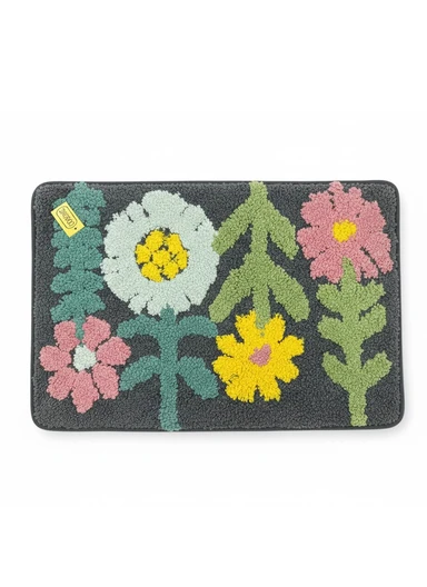 40×60cm Non-Slip Absorbent Bath Rug, Soft Plush Bathroom Floor Mat