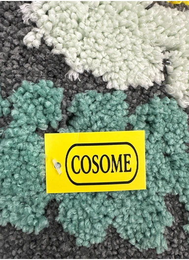 40×60cm Non-Slip Absorbent Bath Rug, Soft Plush Bathroom Floor Mat