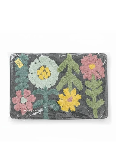 40×60cm Non-Slip Absorbent Bath Rug, Soft Plush Bathroom Floor Mat