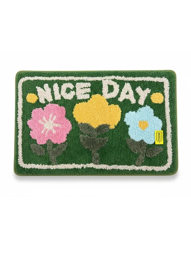 40×60cm Non-Slip Absorbent Bath Rug, Soft Plush Bathroom Floor Mat