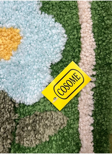 40×60cm Non-Slip Absorbent Bath Rug, Soft Plush Bathroom Floor Mat