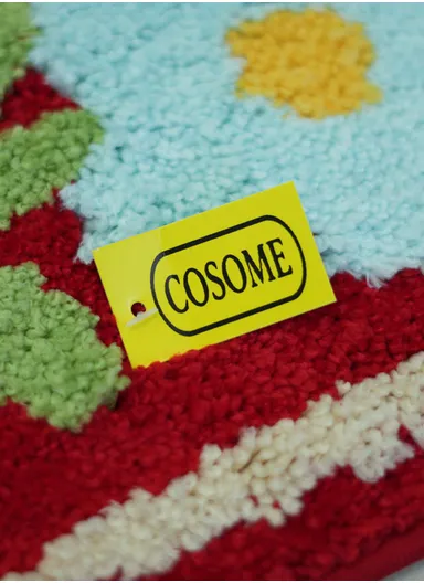 40×60cm Non-Slip Absorbent Bath Rug, Soft Plush Bathroom Floor Mat