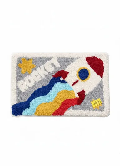 40×60cm Non-Slip Absorbent Bath Rug, Soft Plush Bathroom Floor Mat