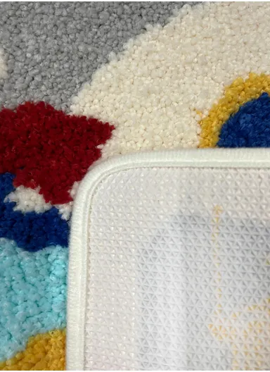 40×60cm Non-Slip Absorbent Bath Rug, Soft Plush Bathroom Floor Mat