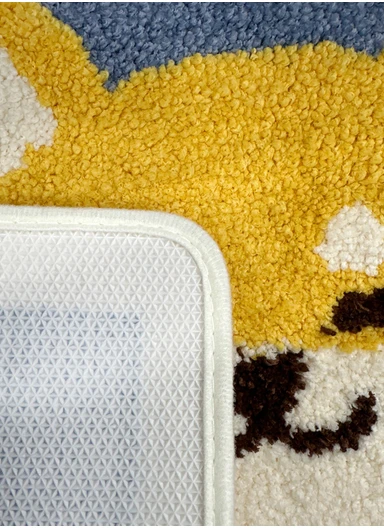 40×60cm Non-Slip Absorbent Bath Rug, Soft Plush Bathroom Floor Mat