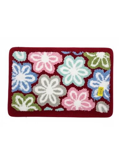 40×60cm Non-Slip Absorbent Bath Rug, Soft Plush Bathroom Floor Mat