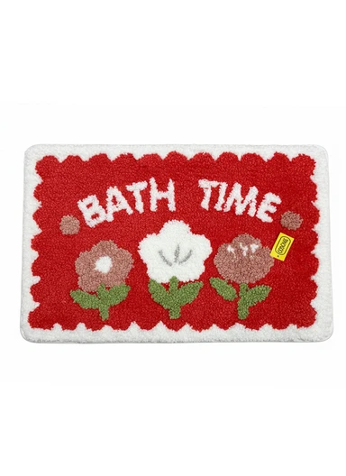 40×60cm Non-Slip Absorbent Bath Rug, Soft Plush Bathroom Floor Mat