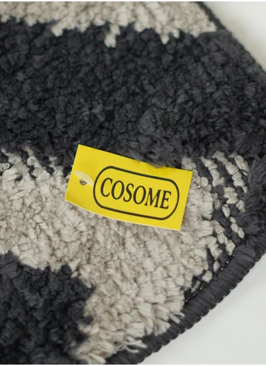 50×80cm Luxury Microfiber Shower Floor Mat, Non-Slip, Soft Pile, Easy Clean - Dark Grey&amp;Greig