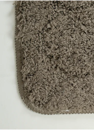 40×60cm Ultra-Soft Microfiber Bathroom Floor Mat, Non-Slip TPR Backing - Greige