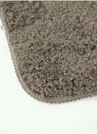 40×60cm Ultra-Soft Microfiber Bathroom Floor Mat, Non-Slip TPR Backing - Greige