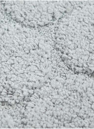 40×60cm Ultra-Soft Microfiber Bathroom Floor Mat, Non-Slip TPR Backing - Light Grey