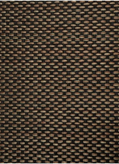 50x120cm Woven Texture Polyester Kitchen Mat with Non Slip TPR Backing - Brown