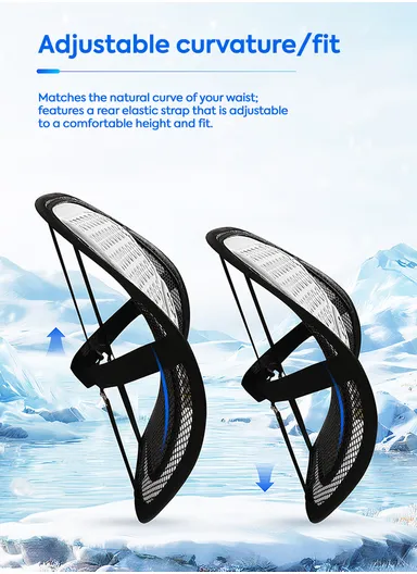 2 Pcs Car Driver Seat Comfortable Pressure Relief Cushion, Fluffy Gel Square Seat + 1 Lumbar Support - Black