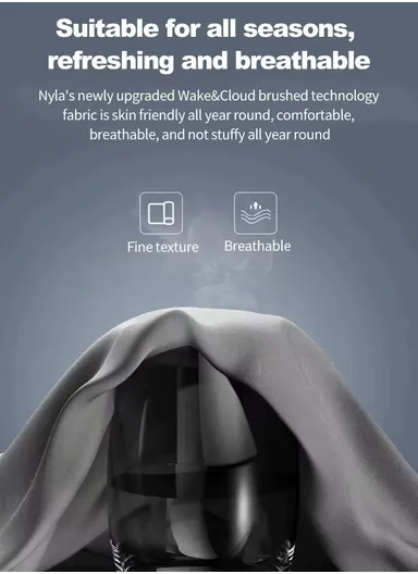 2 Pcs Set Car Headrest Neck Pillow &amp; Backrest Lumbar Support, Protective Memory Foam All-Season Automotive Accessory GF-CMJYM-TZYK - Gray