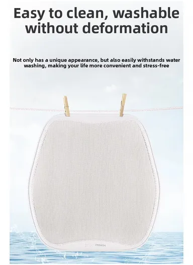 5Pcs Breathable Car Seat Mesh Cushions, 2 Front Seats + 2 Lumbar Supports + 1 Rear Long Seat - Black