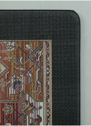 2 Pieces Traditional Geometric Tribal Design Anti-Slip Kitchen Mat Set - Multicolor