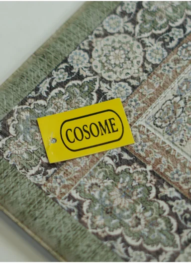 2 Pieces Traditional Medallion Design Anti-Slip Kitchen Mat Set - Green