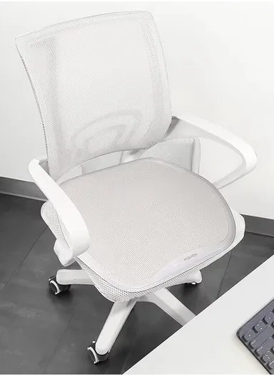 5Pcs Breathable Car Seat Mesh Cushions, 2 Front Seats + 2 Lumbar Supports + 1 Rear Long Seat - Gray