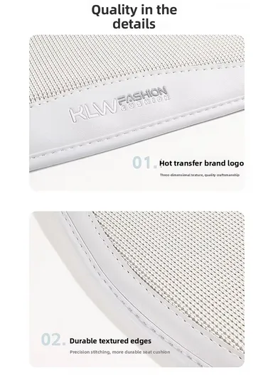 5Pcs Breathable Car Seat Mesh Cushions, 2 Front Seats + 2 Lumbar Supports + 1 Rear Long Seat - Gray