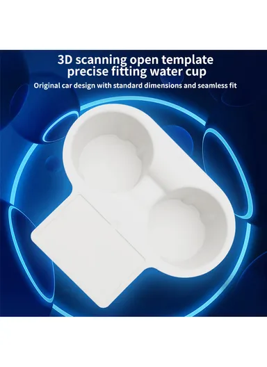 TESLA Dedicated Center Console Cup Holder, Silicone Water Cup Holder mj-TSLZYGJ-BJ (L20 x W10 x H8)cm - Black