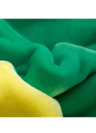 0-24 Months Double-Layer Kids Blanket With Cute Elephant Design (L100 × W140)cm - Blue